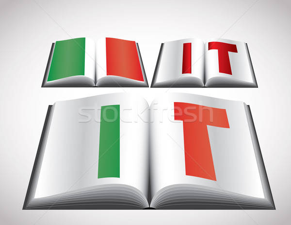 National Flag concept of Italy Stock photo © archymeder