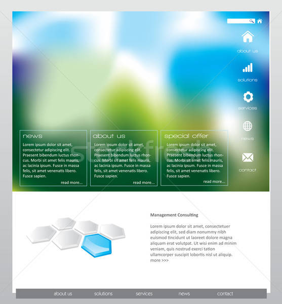 Stock photo: Website template