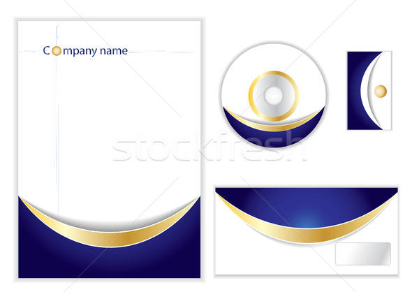 Blau feststehend Design editierbar Vektor formatieren Stock foto © archymeder