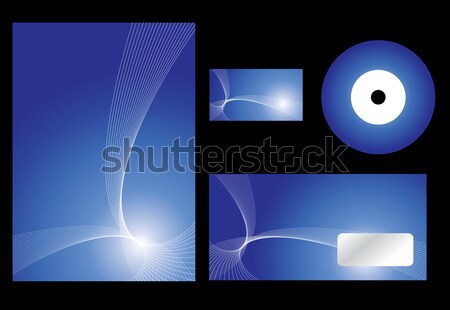 Blau feststehend Design editierbar Vektor formatieren Stock foto © archymeder