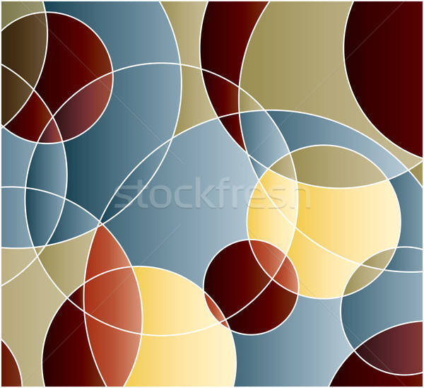 Színes kör szerkeszthető vektor formátum absztrakt Stock fotó © archymeder