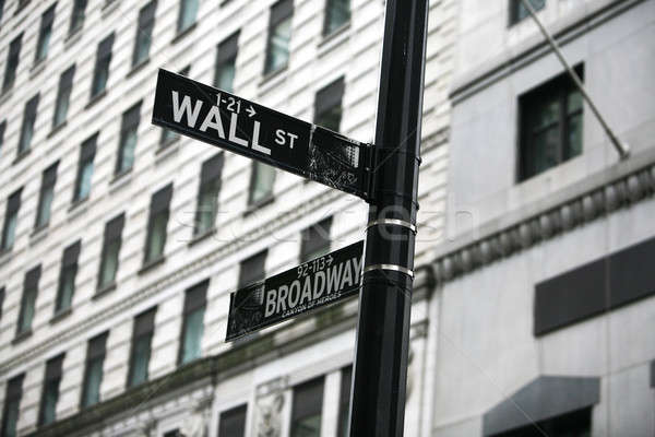 Wall Street bâtiment mur Finance stock financière [[stock_photo]] © arcoss