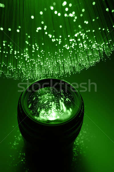 Fiber optics background with lots of light spots Stock photo © arcoss