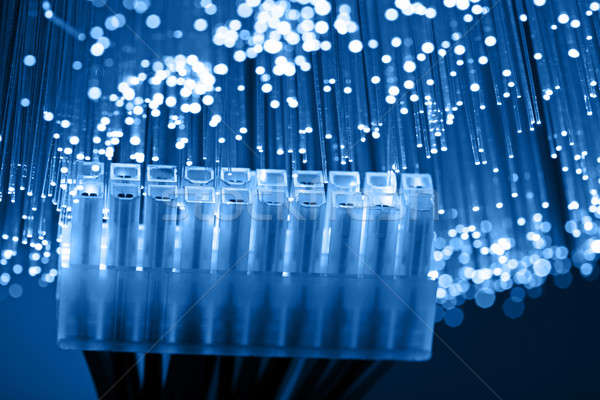 Fiber optics background with lots of light spots Stock photo © arcoss