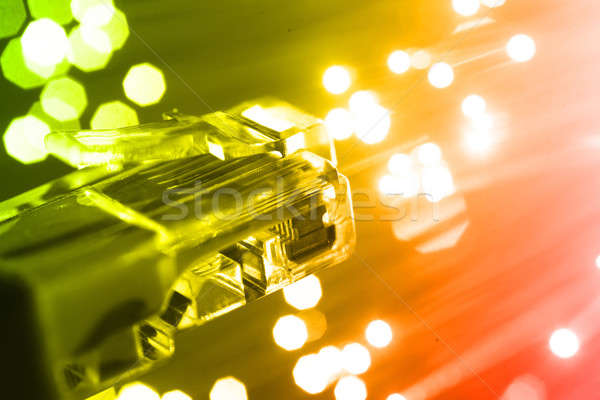Fiber optics background with lots of light spots  Stock photo © arcoss