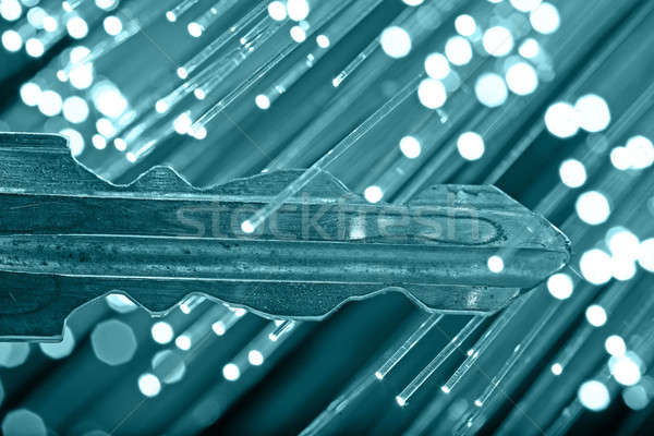 [[stock_photo]]: Fibre · optique · lumière · maison · technologie