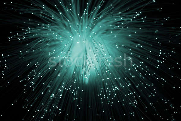 Włókno optyczny streszczenie projektu sieci kabel Zdjęcia stock © arcoss