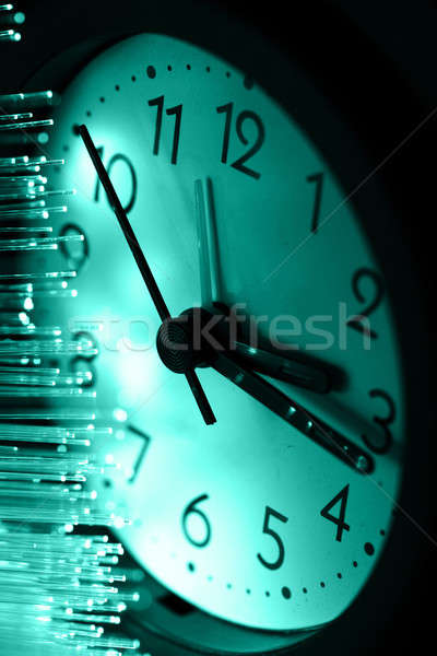 Fibra óptica luz negocios reloj Foto stock © arcoss