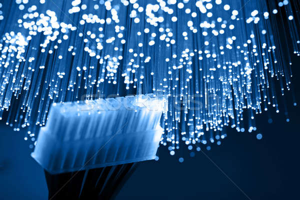 Fiber optics background with lots of light spots Stock photo © arcoss