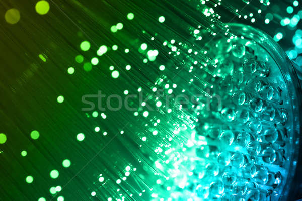 Fiber optics background with lots of light spots Stock photo © arcoss
