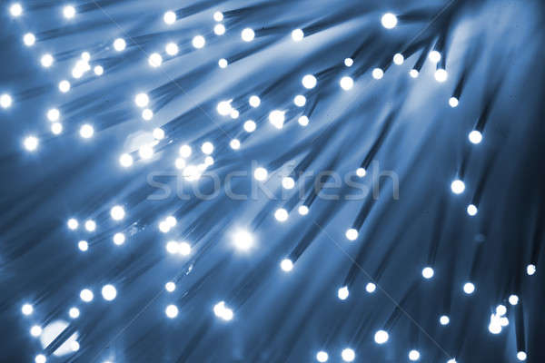 Faser Optik Licht Spots abstrakten Design Stock foto © arcoss
