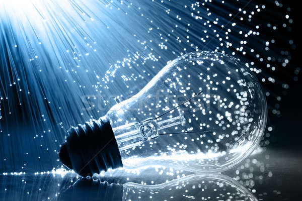 Fiber optics background with lots of light spots Stock photo © arcoss