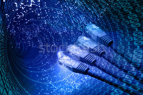 двоичный потока компьютер интернет безопасности сеть Сток-фото © arcoss