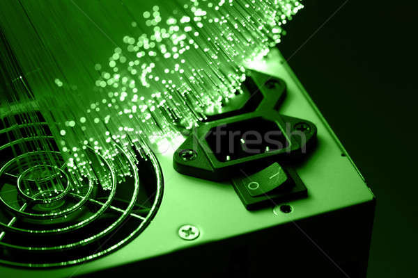 Fiber optics background with lots of light spots Stock photo © arcoss