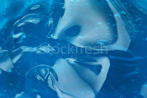 Bubbles in abstract blue gel  Stock photo © arcoss