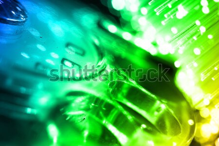 Fiber optics background with lots of light spots Stock photo © arcoss