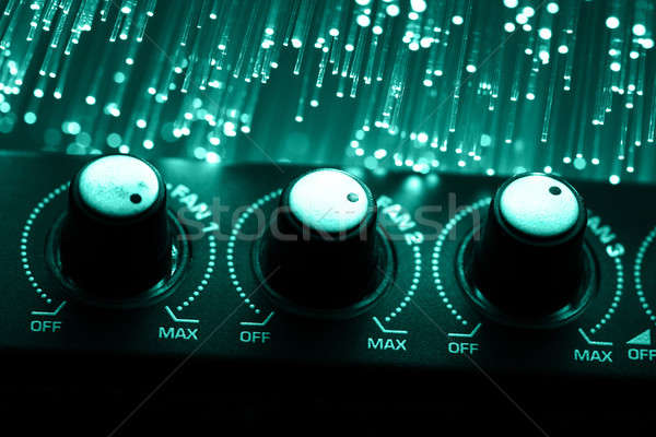 Fiber optics background with lots of light spots Stock photo © arcoss