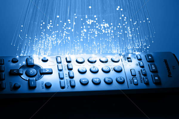 Fiber optics background with lots of light spots Stock photo © arcoss