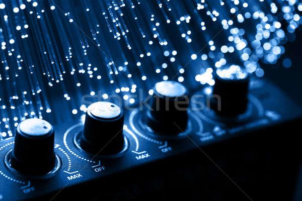 Fiber optics background with lots of light spots Stock photo © arcoss