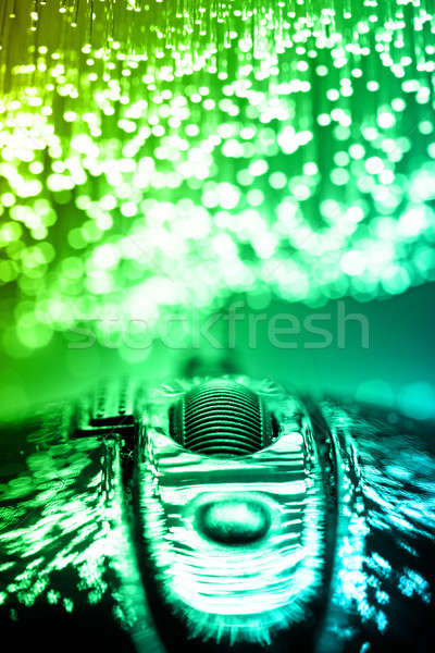 Fiber optics background with lots of light spots Stock photo © arcoss