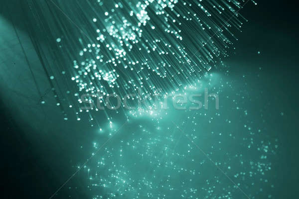 Faser optische abstrakten Design Netzwerk Kabel Stock foto © arcoss