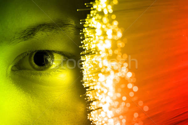 Technologii oka czerwony oglądać danych ludzi Zdjęcia stock © arcoss