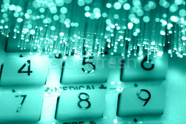 Fiber optics background with lots of light spots Stock photo © arcoss