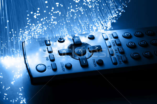 Fiber optics background with lots of light spots Stock photo © arcoss