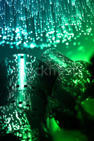 Faser Optik Licht Spots Film Kino Stock foto © arcoss