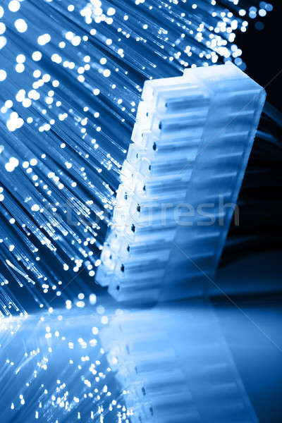 Fiber optics background with lots of light spots Stock photo © arcoss