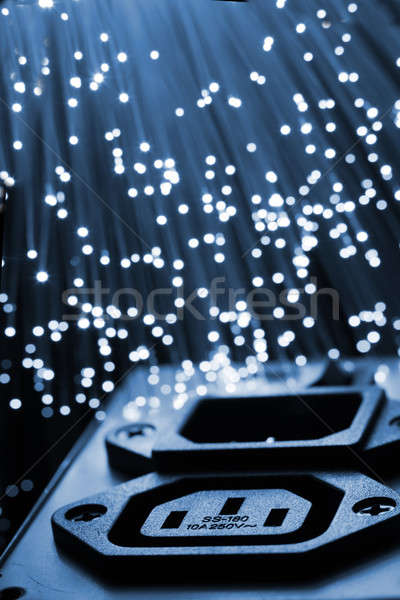 Stockfoto: Stroomvoorziening · bouw · abstract · licht · technologie · communicatie