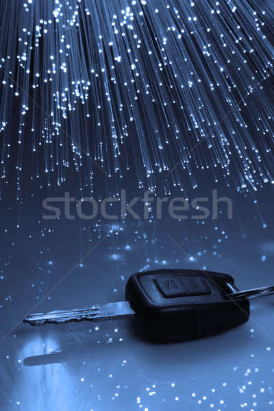 Fibra optic fibra optica lumina spoturi Imagine de stoc © arcoss