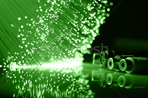 Fiber optics background with lots of light spots Stock photo © arcoss