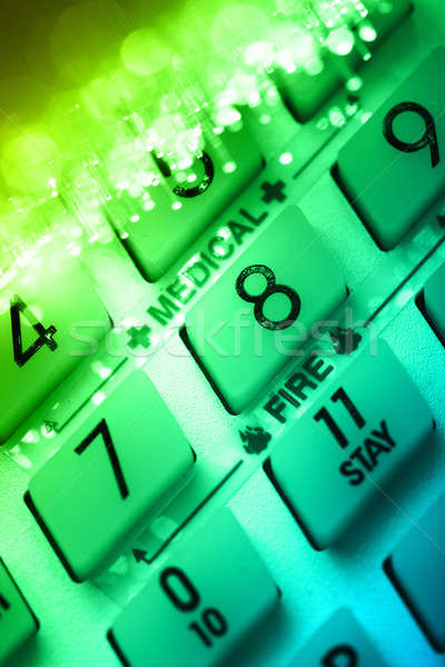Fiber optics background with lots of light spots Stock photo © arcoss