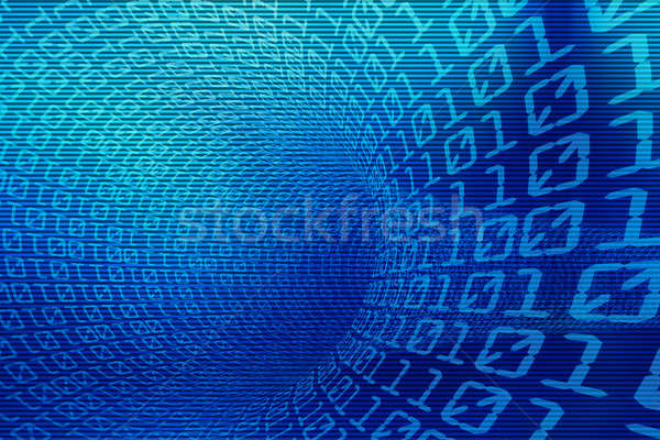 Stock photo: 3d binary 