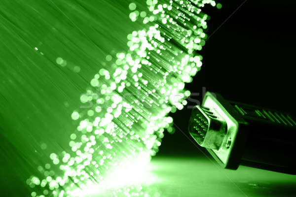 Fiber optics background with lots of light spots Stock photo © arcoss