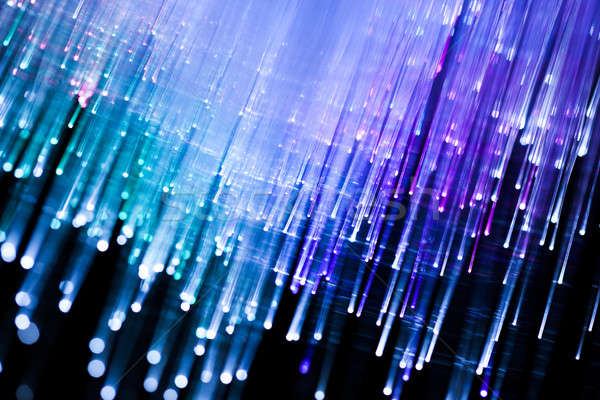 Fiber optics close-up,  computer communication technology  Stock photo © arcoss