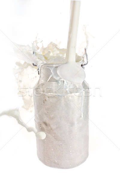 Melk splash abstract golf drop witte Stockfoto © arcoss