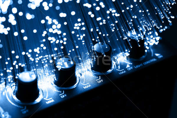 Fiber optics background with lots of light spots Stock photo © arcoss