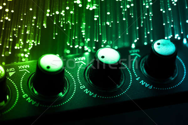 Fiber optics background with lots of light spots Stock photo © arcoss