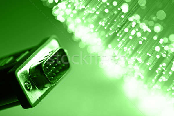 Fiber optics background with lots of light spots Stock photo © arcoss