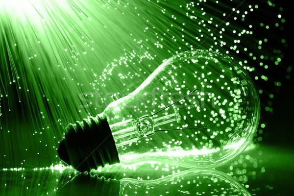 Fiber optics background with lots of light spots Stock photo © arcoss