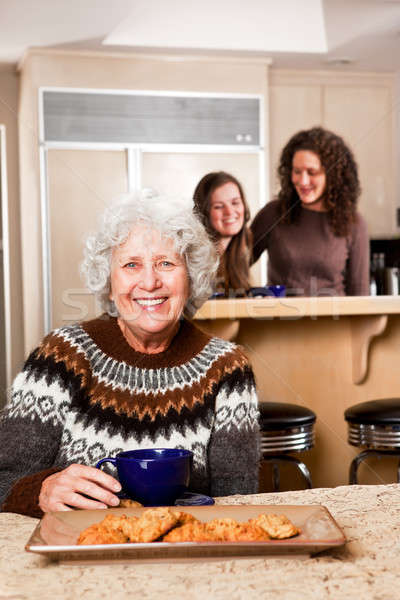 Senior lady at home Stock photo © aremafoto