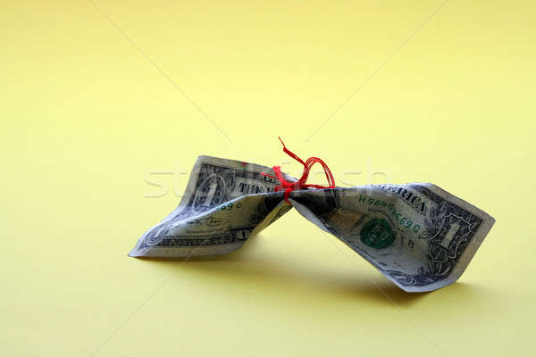 Megtakarítás pénz fonál szoros üzlet pénzügy Stock fotó © aremafoto