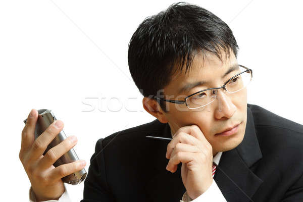 Planning businessman Stock photo © aremafoto