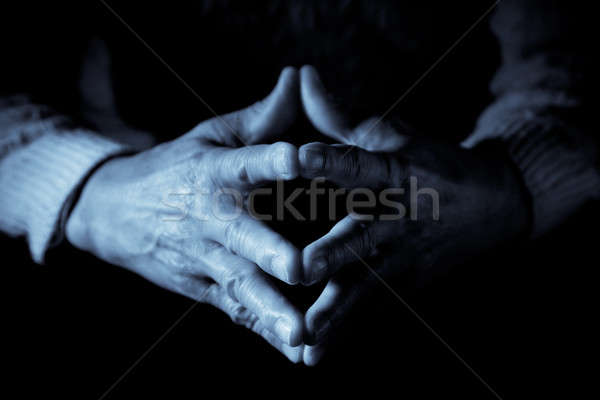 Senior hands Stock photo © aremafoto