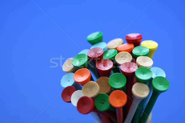 Wooden golf tees Stock photo © aremafoto