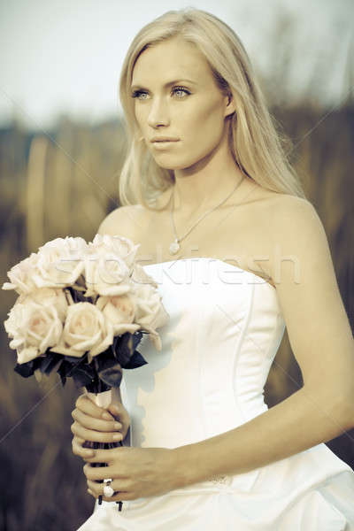 Beautiful bride Stock photo © aremafoto