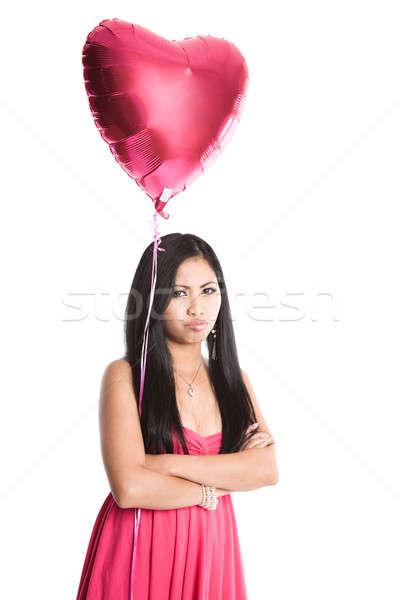 Sad valentine asian woman Stock photo © aremafoto