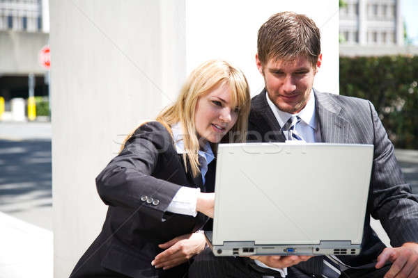 Working caucasian business people  Stock photo © aremafoto